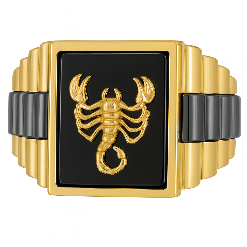 14K Gold Men’s Ring with Lobster Design