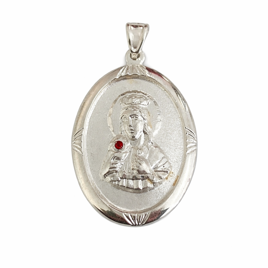 Sterling Silver 925 Saint Barbara Pendant