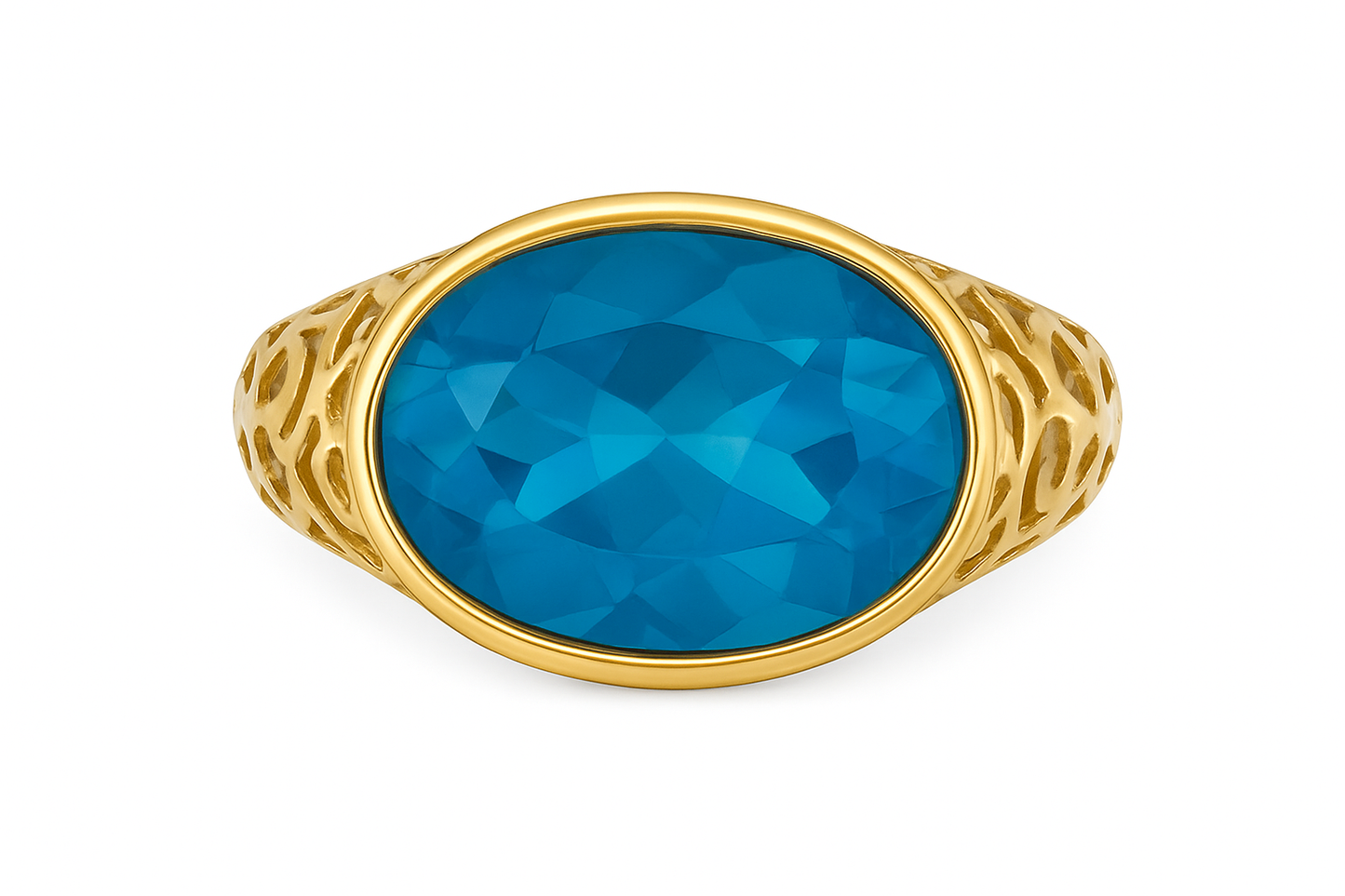 10K Yellow Gold Filigree Ring