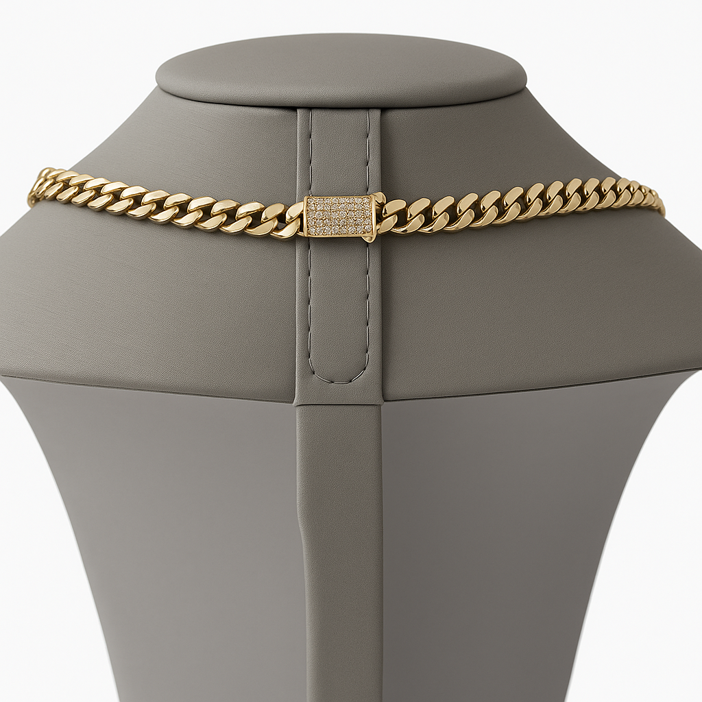 10K Gold Monaco Chain