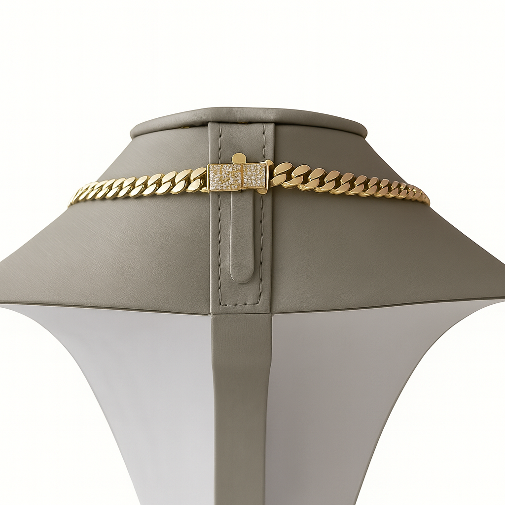 10K Yellow Gold Monaco Chain Necklace