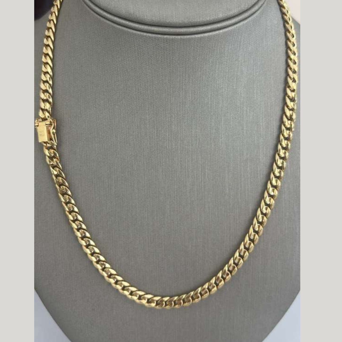 14K Gold Cuban Link Chain Necklace