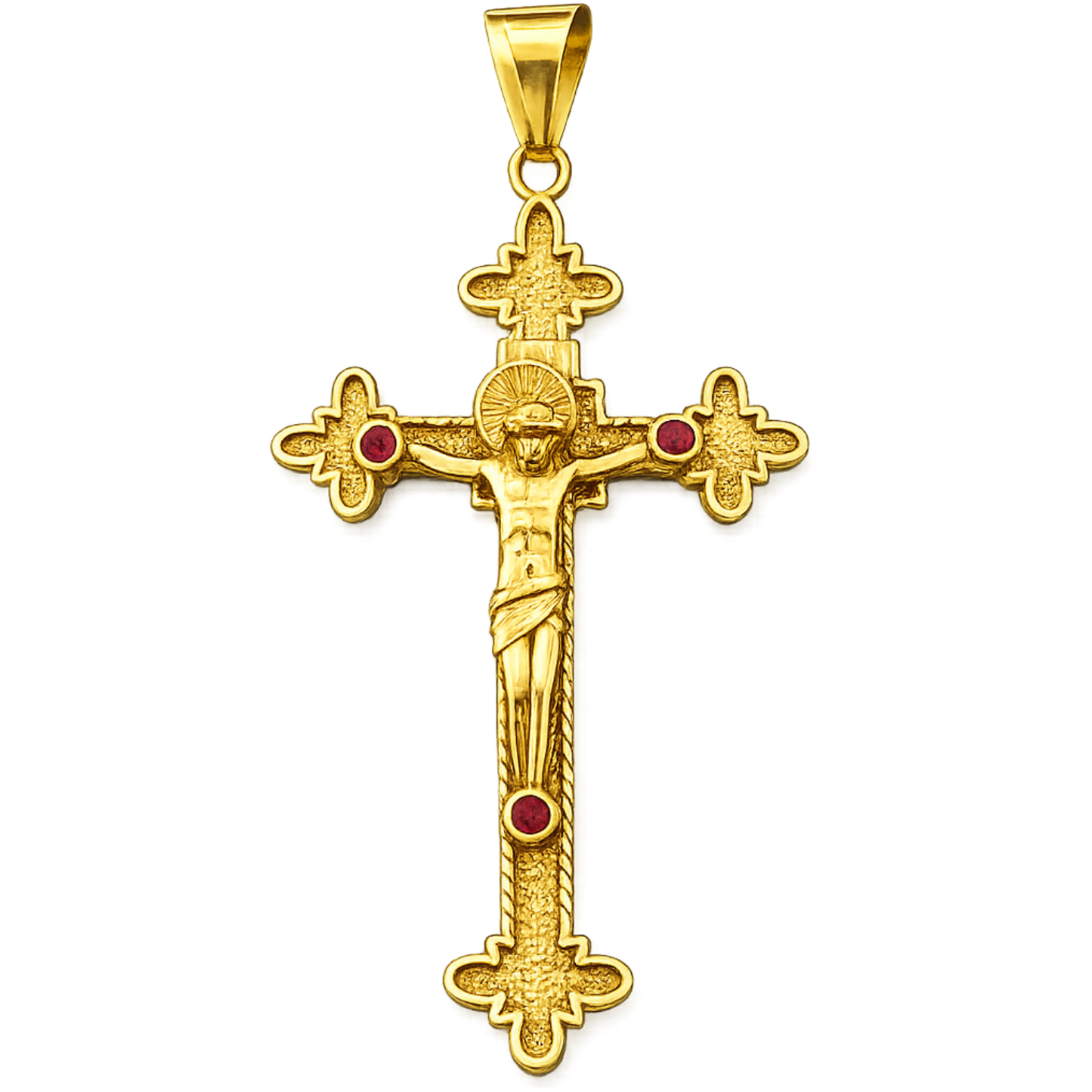 10K Gold Crucifix Pendant