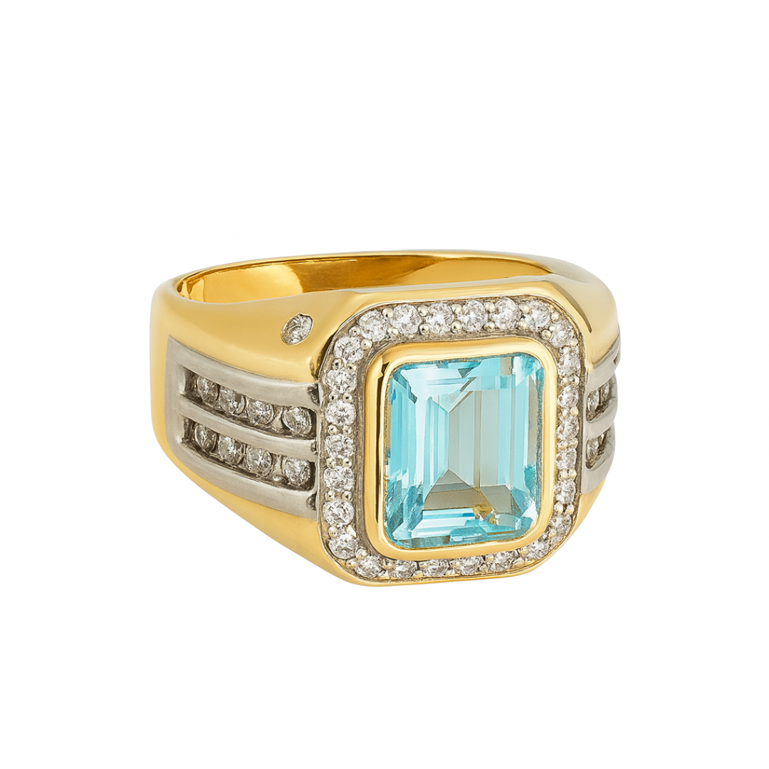 14K Yellow Gold Men’s Ring