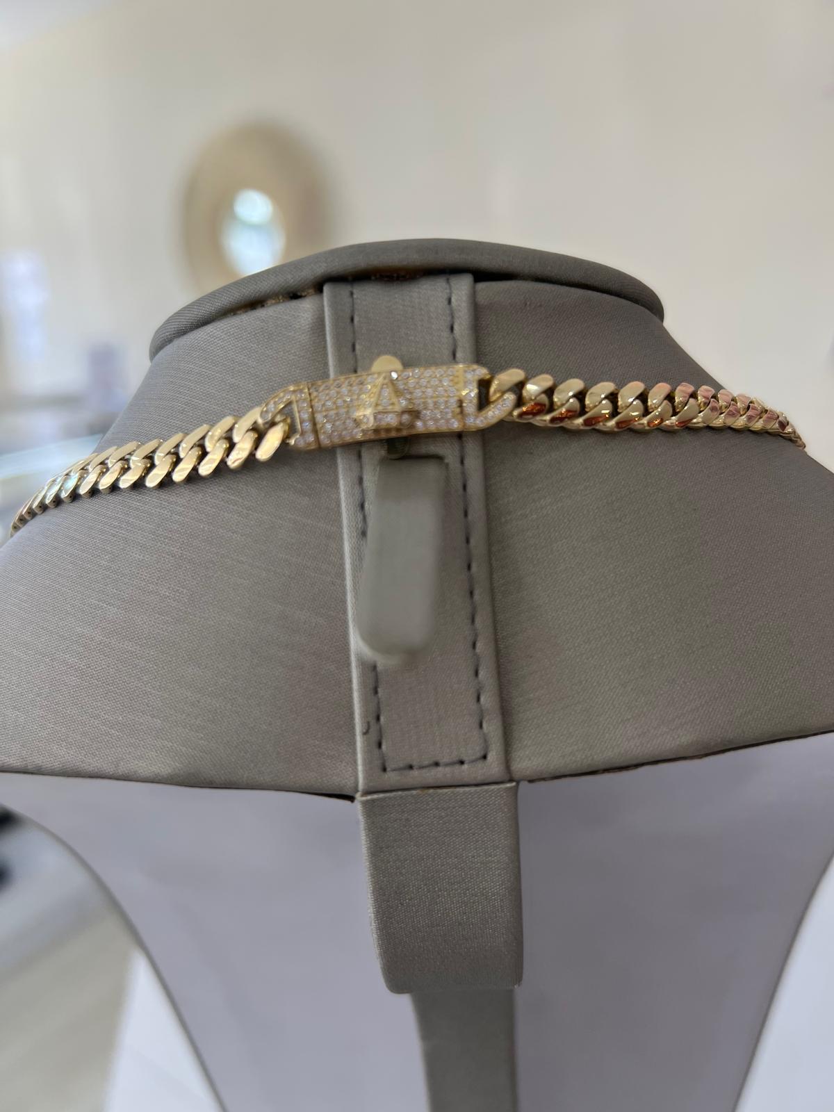 10K Gold Monaco Chain