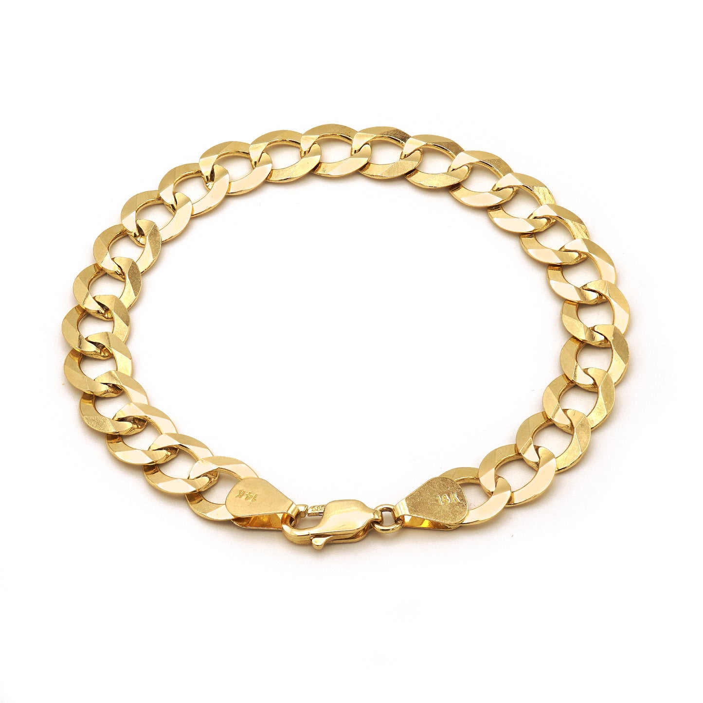 10K Gold Italian Curve Bracelet