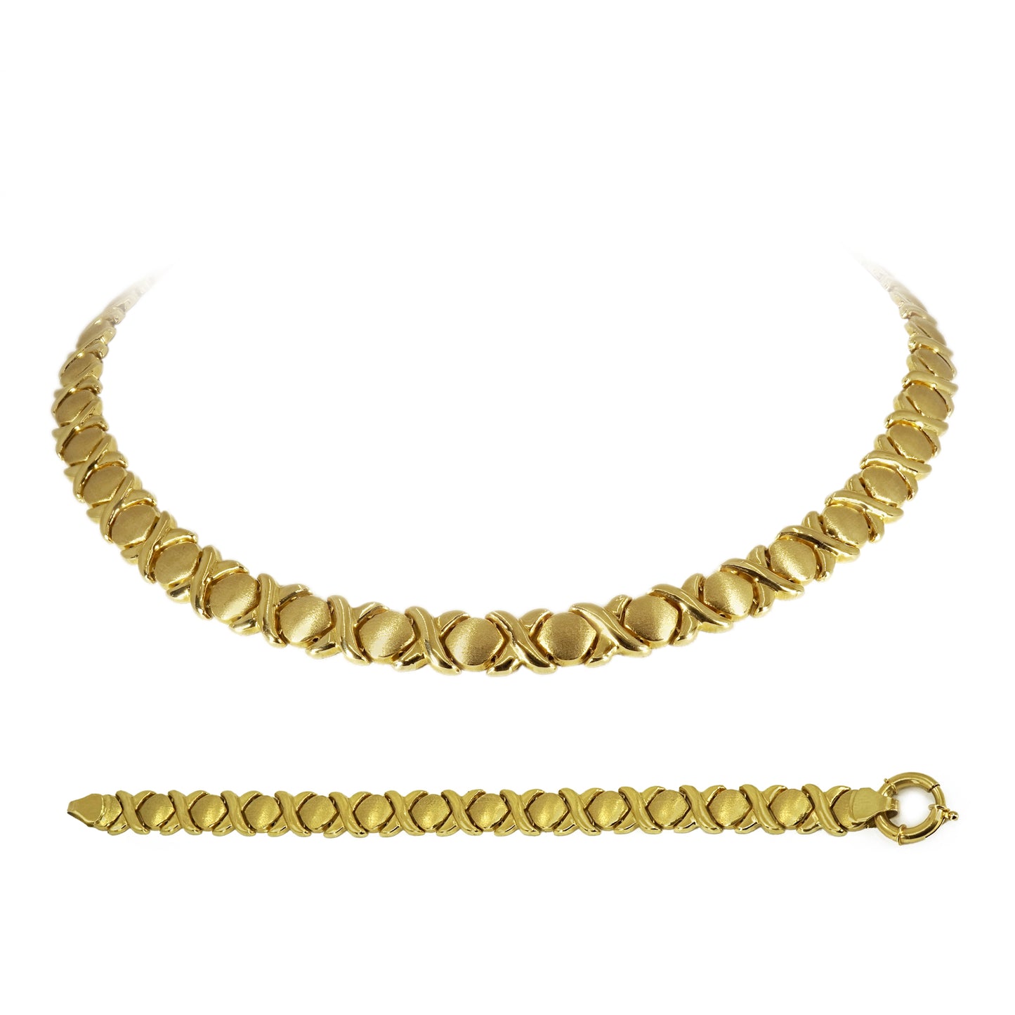 OXO Necklace & Bracelet