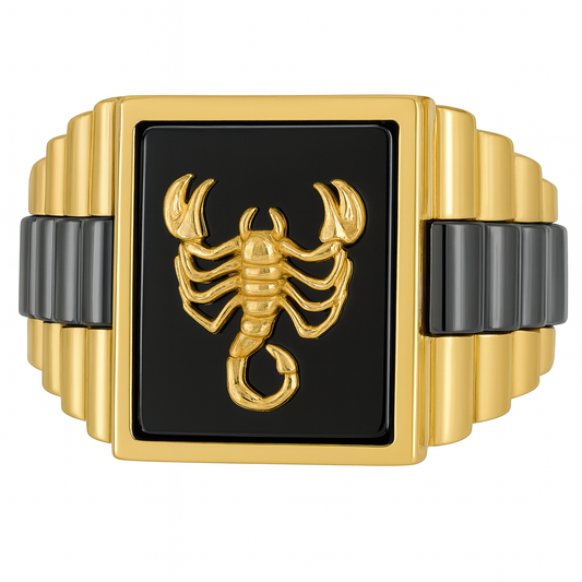 14K Gold Men’s Ring with Lobster Design