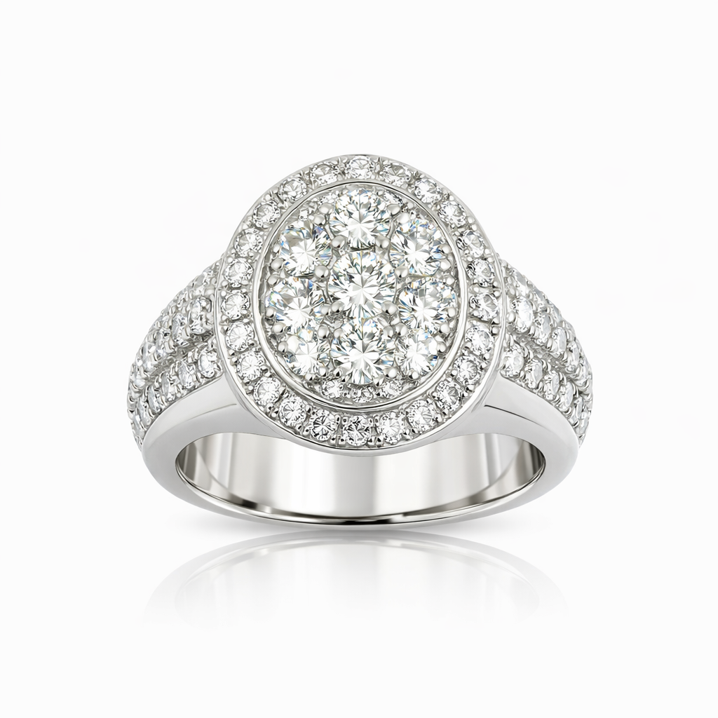 925 Sterling Silver Men's Ring with CZ