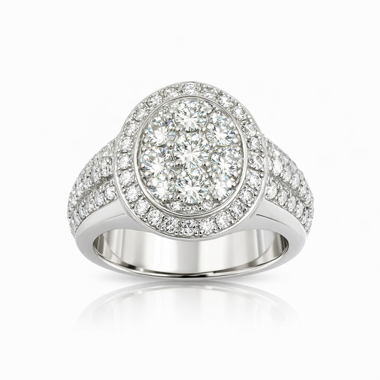 925 Sterling Silver Men's Ring with CZ