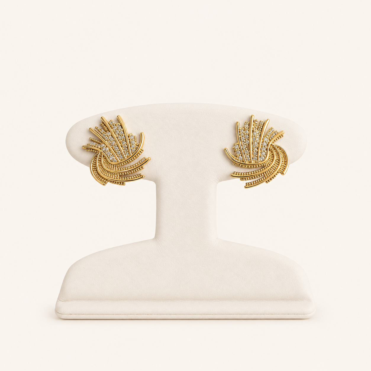 10K Gold Sunburst Earrings