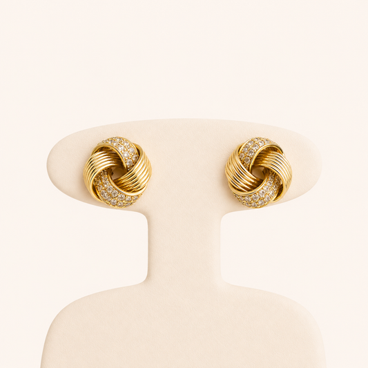 10K Gold Knot Earrings