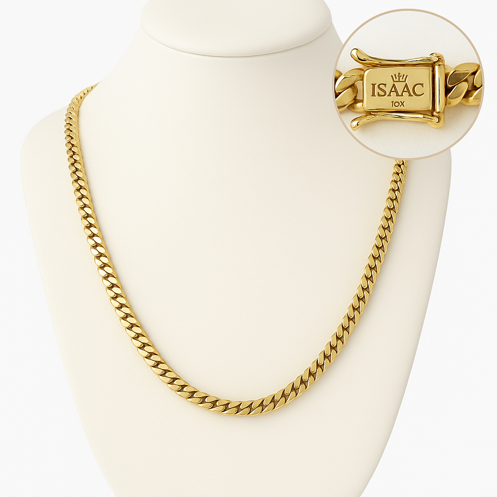 10K Yellow Gold Solid Chain