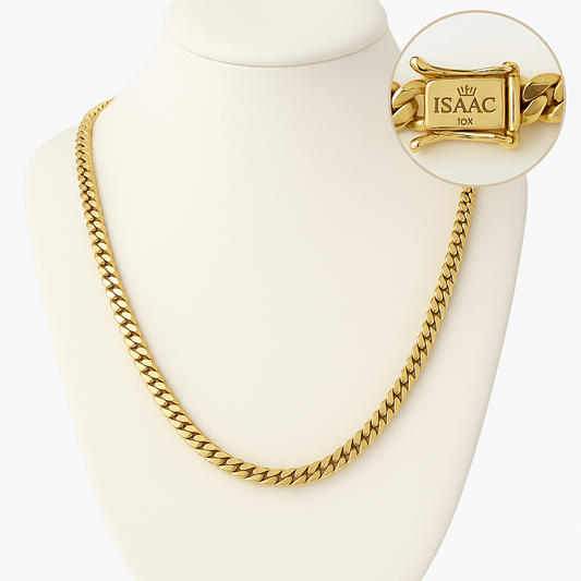 10K Yellow Gold Solid Chain