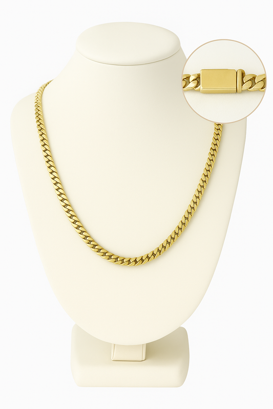 10K Yellow Gold Solid Chain