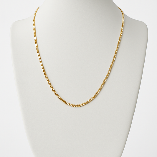 10K Yellow Gold Solid Chain