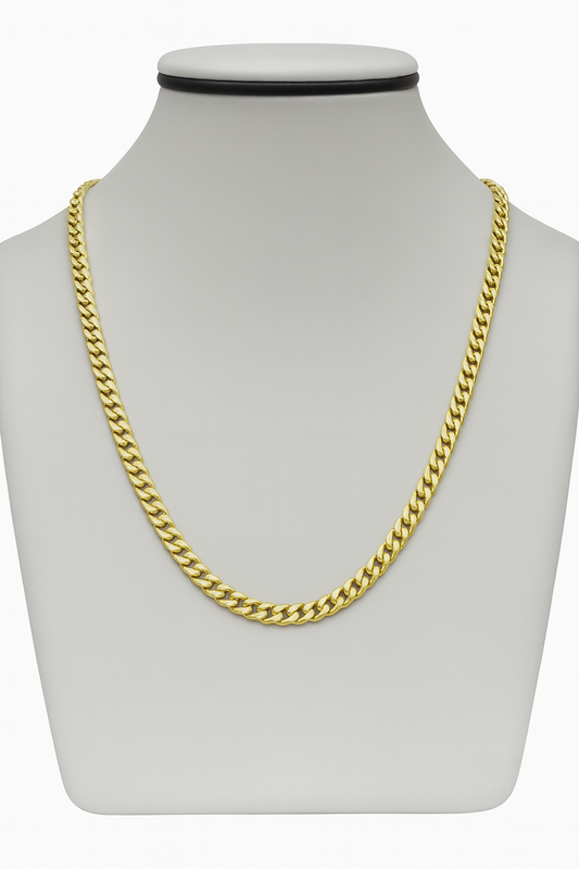 14K Yellow Gold Cuban Link Chain