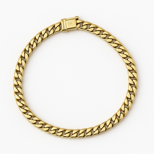 14K Solid Yellow Gold Bracelet