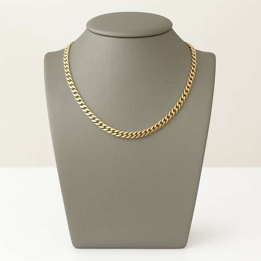10K Gold Monaco Chain