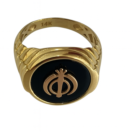 14K Gold Men’s Statement Ring