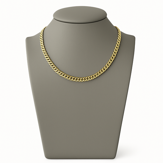 10K Gold Monaco Chain