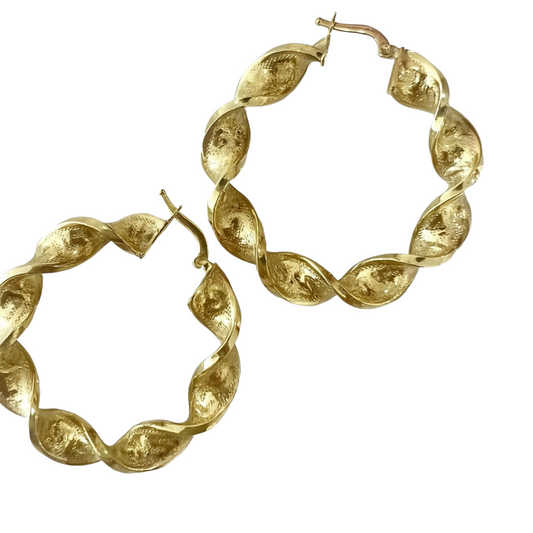 10K Gold Hoop Earrings