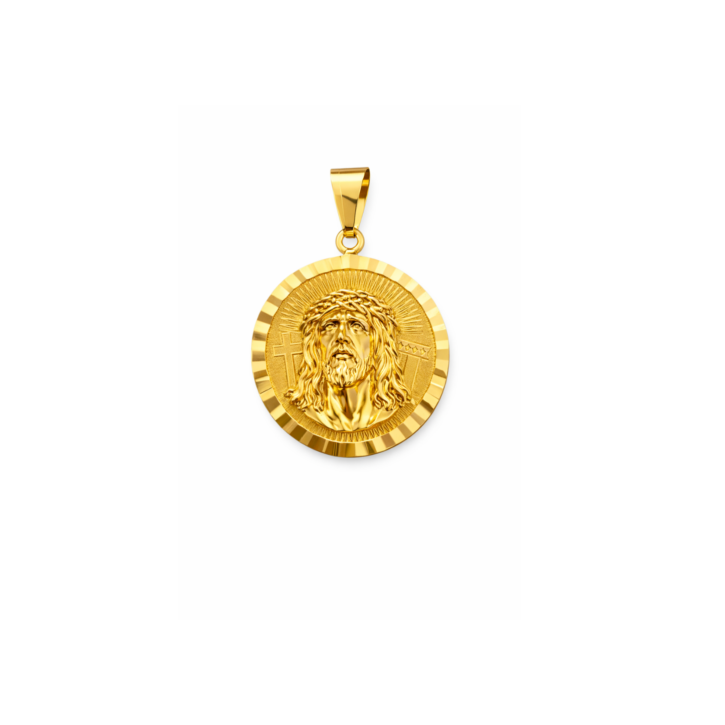 14K Gold Christ Medal