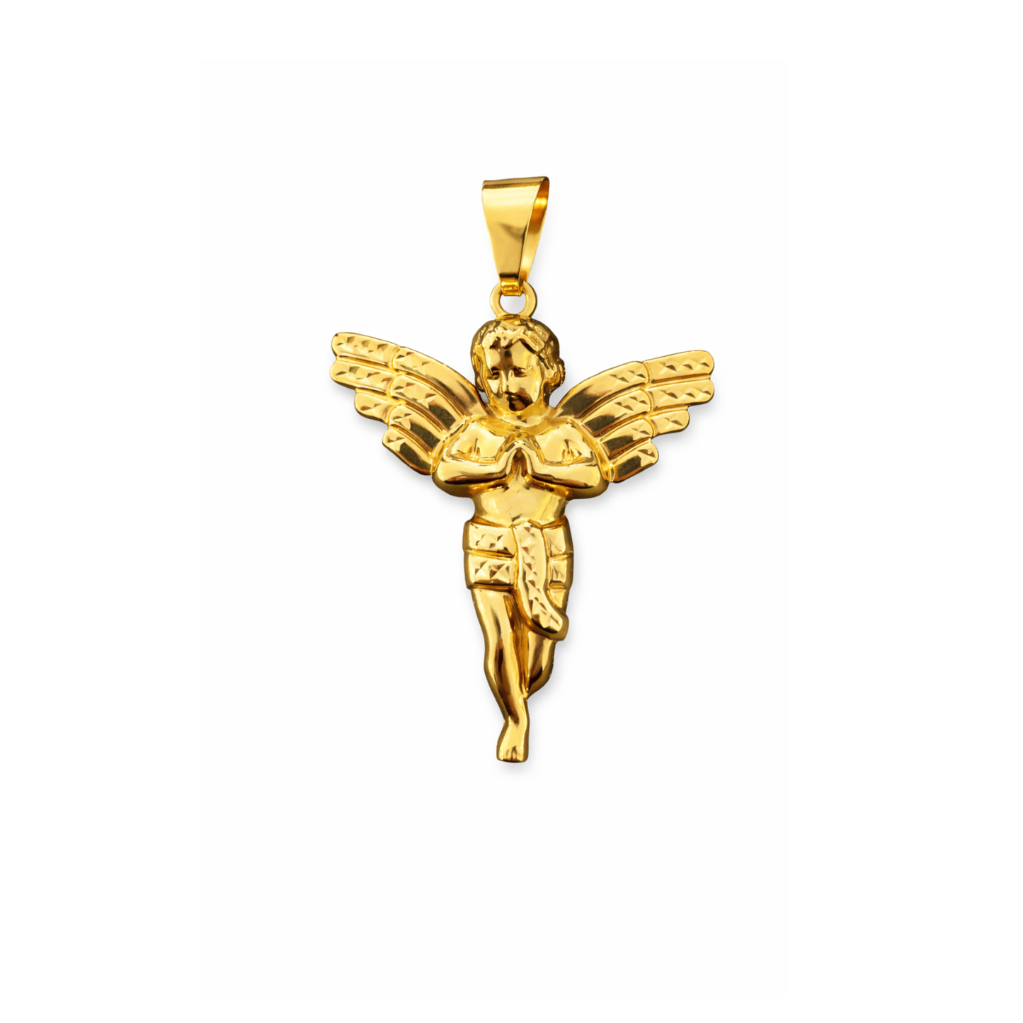 18K Gold Angel Charm