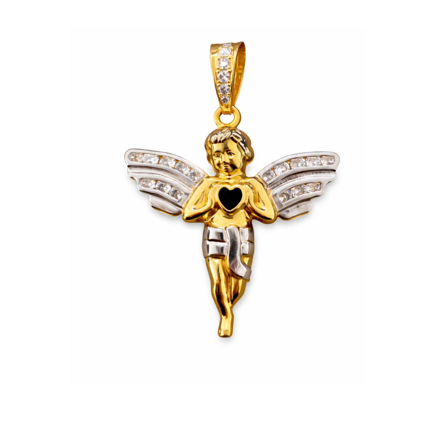 14K Yellow Gold Angel Pendant