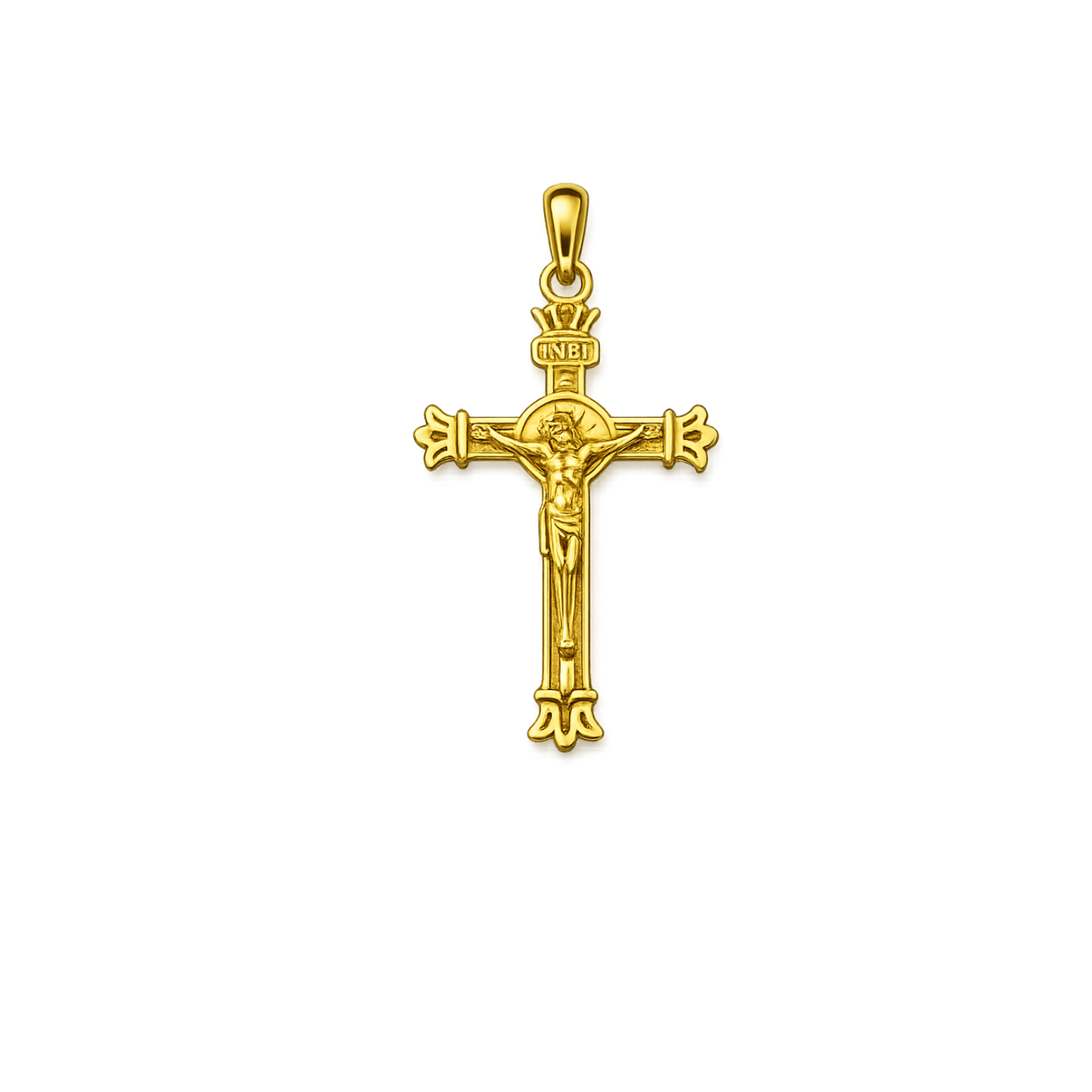 10K Gold Small Crucifix Pendant