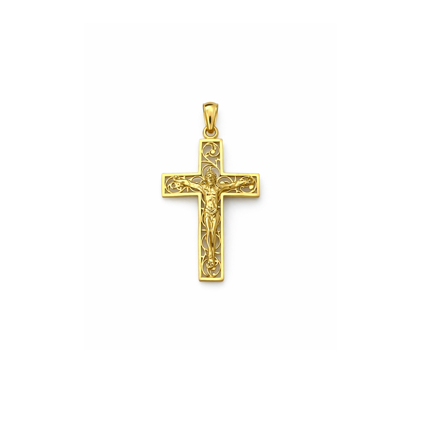 10K Gold Small Crucifix Pendant