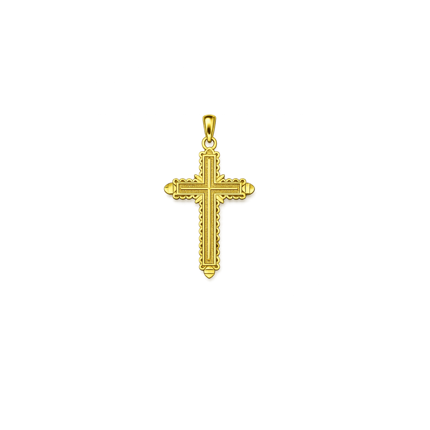10K Yellow Gold Small Cross Pendant