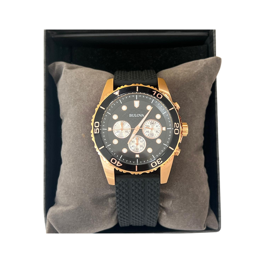 Bulova Black Strap Chronograph