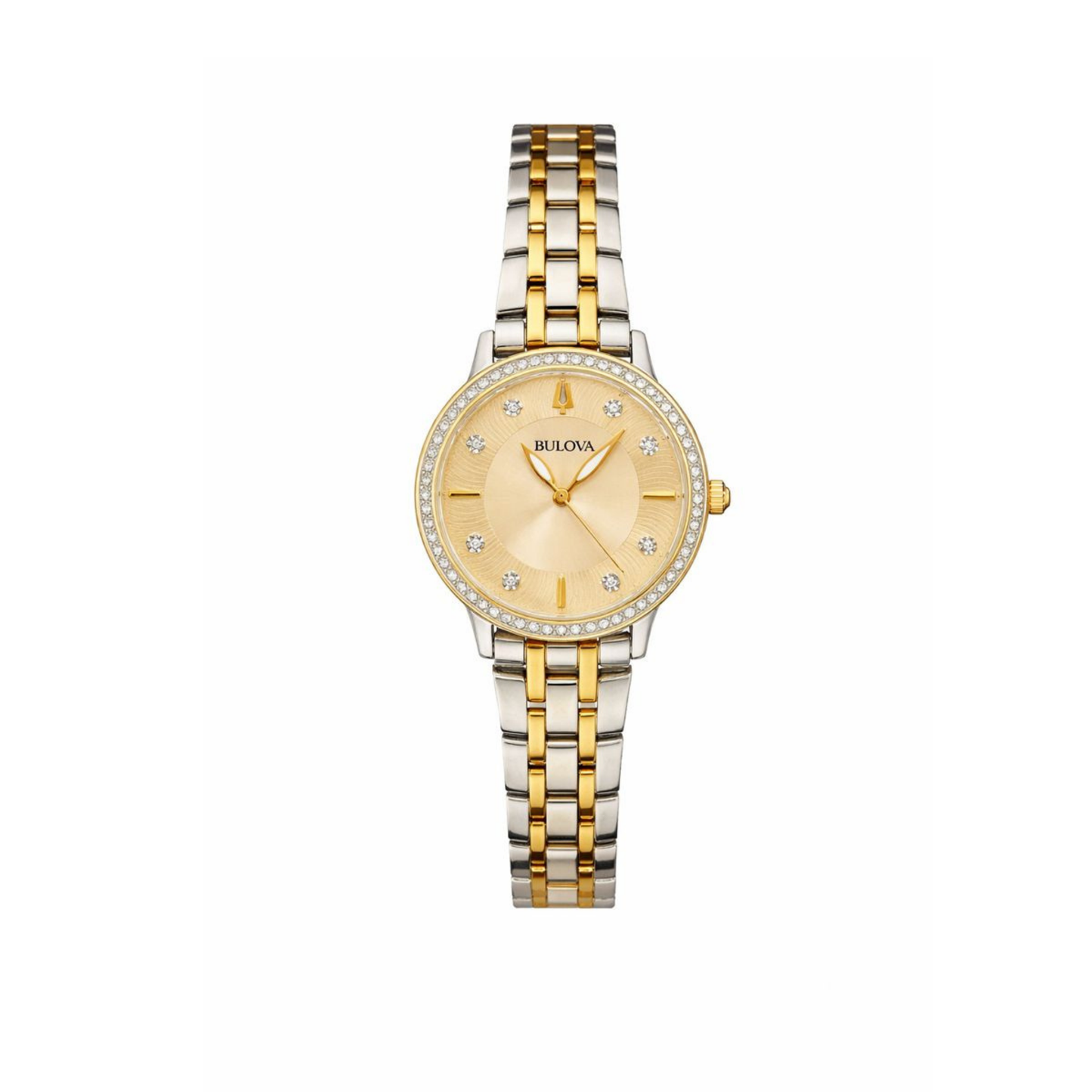 Bulova Women’s Two-Tone Crystal Bezel Watch