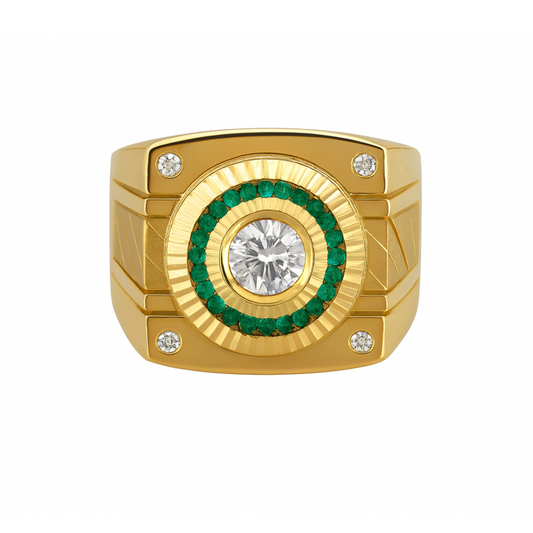 14K Gold Men’s Statement Ring