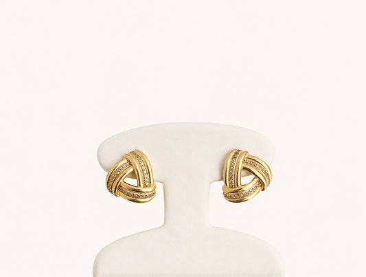 10K Gold Infinity Knot Earrings