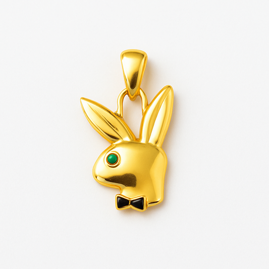 14K Gold Bunny Charm