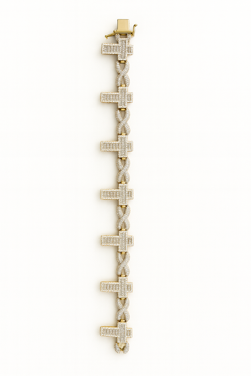 10K Gold Cross Fabulous Bracelet