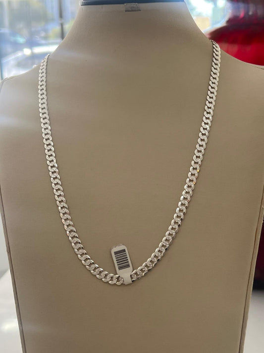 Sterling Silver 925 Hammered Chain