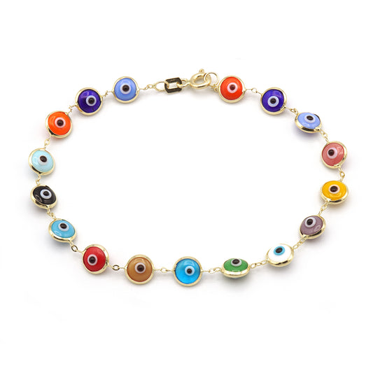 14K Gold Turkish Eye Design