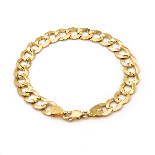 10K Gold Italian Curve Bracelet
